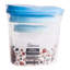 Ensemble de contenants en plastique emboîtables avec couvercles dégradés-459962082