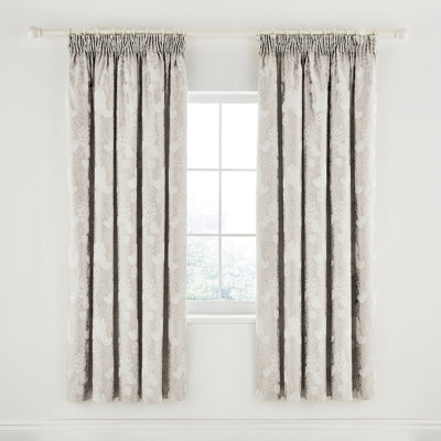 ASHBEE Cotton Room Darkening No Curtain Header Type Curtain Panel Pair