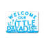 Tapis d'entrée «Welcome Our Little Paradise» sur fond blanc 24 po x 36 po Welcome