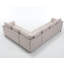 Canapé-lit modulaire escamotable à 6 places et rembourrage doux, structure de lit en L beige, décoration intérieure-1255160136