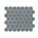 Cielo Azul Hexagon 10" X 11" Glossy Porcelain Mosaic Floor And Wall Tile