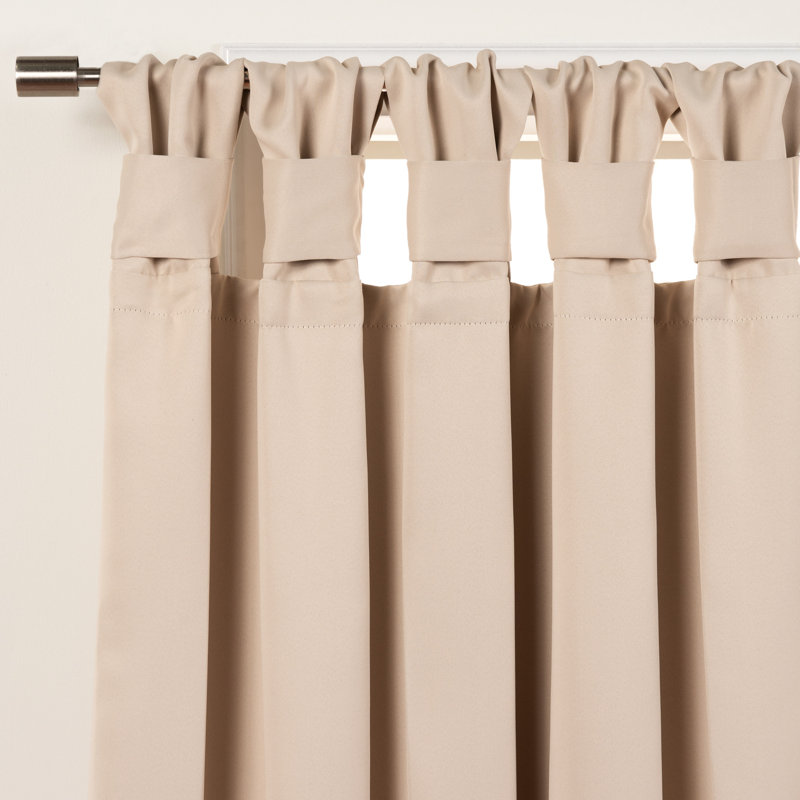 Molloy Insulating Curtain Pair, Beige, l 52 po x L 96 po