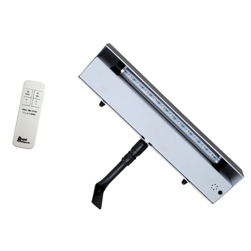 10.75'' Dimmable LED Wall Mounted Picture Light with Remote, Brushed Satin Brass