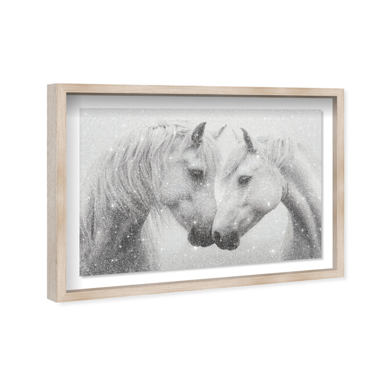 Twin Souls I Print by Oliver Gal, 31.5"H x 46.5"W, Natural Oak Shadowbox