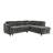 98''Wide Square Arm Sleeper Sofa 2 In 1 Convertible Sleeper Sofa Bed With Srorage Chaise And Pull Out Bed-119967003