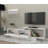 Modern White TV Unit with Wall-Mount Option, 71.0 x 17.7 x 11.6 inches | 100% Melamine Coated Particle Board, Thickness: 0.7 inches | Multiple Shelves for Storage & Organization, Stylish Design for Living Room & Entertainment Spaces-565275069