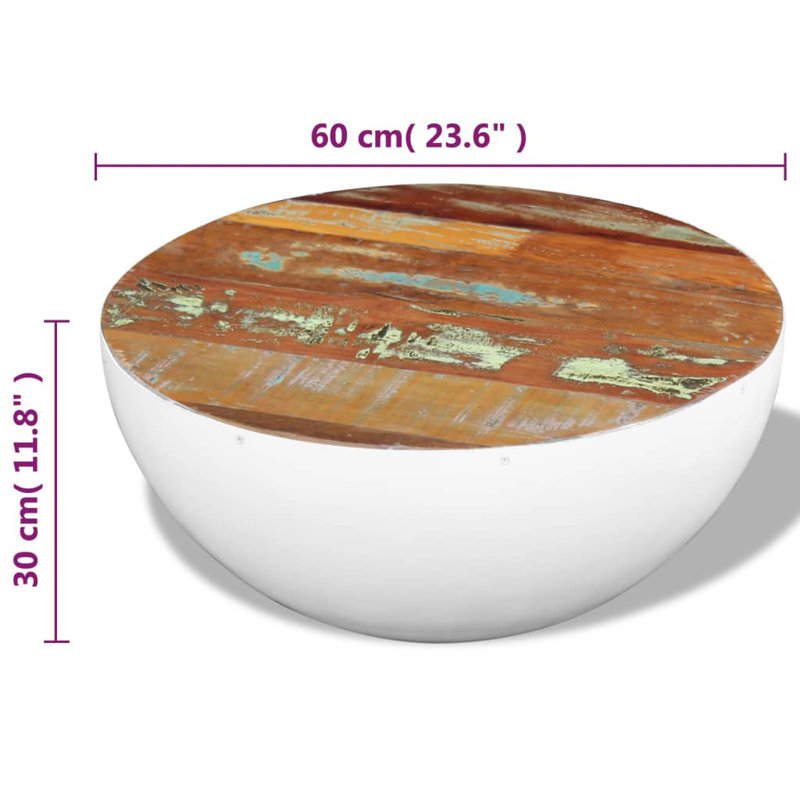 Frame Single Coffee Table, White
