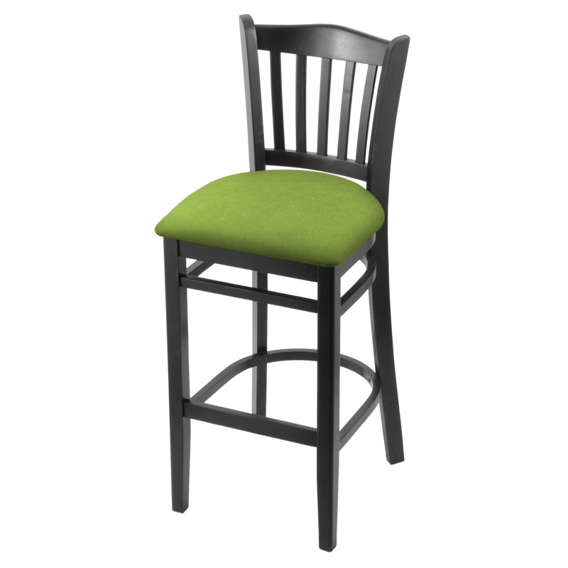 Tabouret de bar 25 po, Noir, Vert kiwi Canter, Tabouret de comptoir (siège d'une hauteur de 25 p