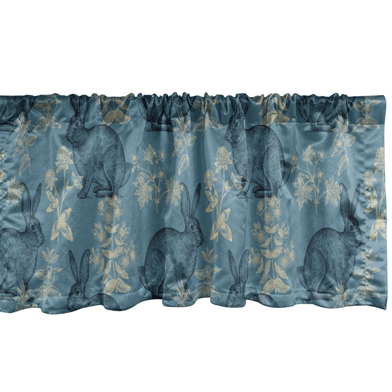 Multicolore ensemble de 2 lapins et fleurs Ambesonne, L 42 po x L 12 po