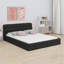 Lit plateforme en tissu d'ameublement-1003659356
