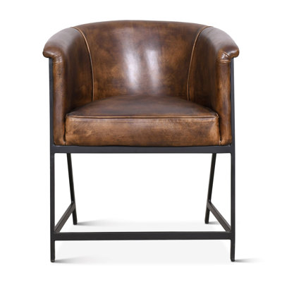 Brisben Leather Arm Chair