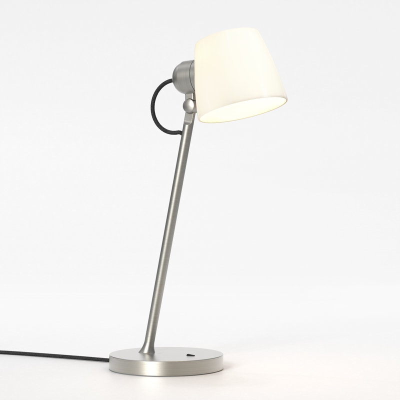 Imari Desk Table Lamp, Matte Nickel