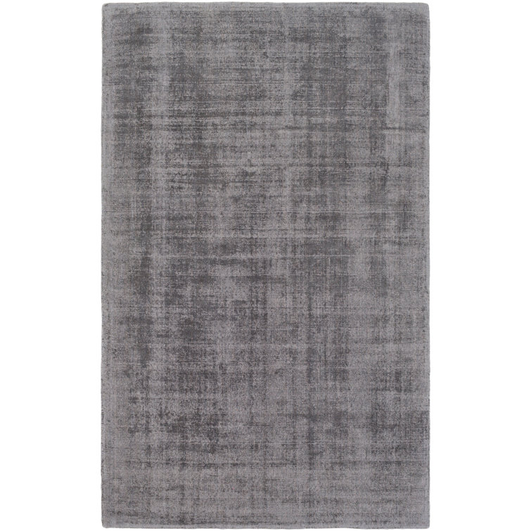 Tapis gris anthracite / gris clair fait à la main Markward