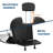 Reclining Barber Chair with Heavy-Duty Hydraulic Pump, Adjustable Headrest & Footrest, 360° Swivel Salon Chair for Hair Stylists