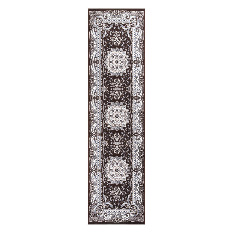 Floral Area Rug, Rectangle 63 x 220cm