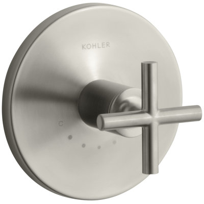 Purist Thermostatic Valve Trim with Cross Handle