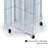 Pinwheel Pegboard Floor Display on Wheeled Base. Panel Size: 13.5"W x 60"H