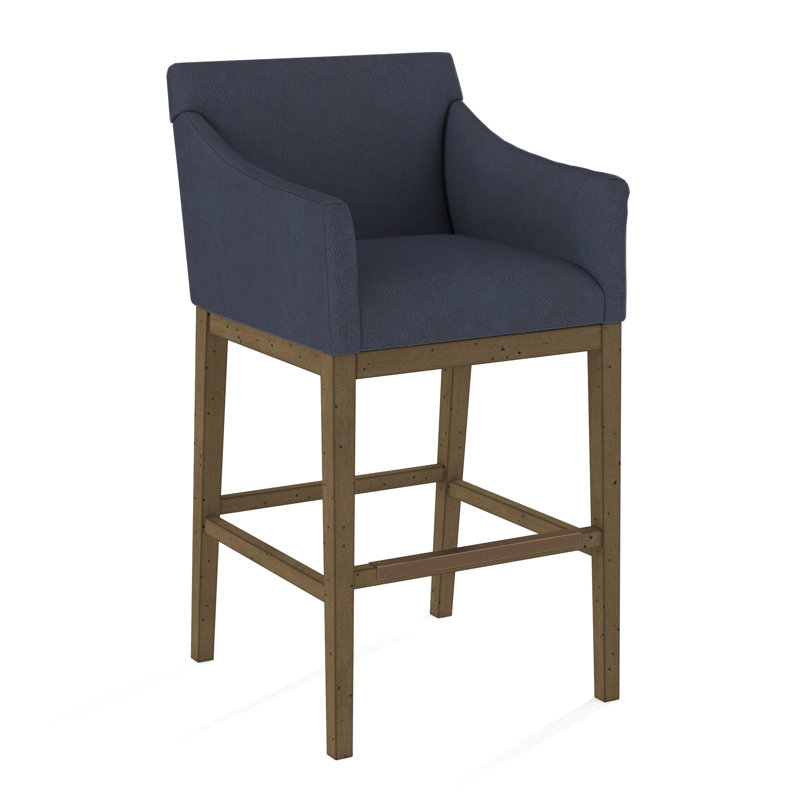 Upholstered Stool, Applause Float The Boat, Pecan