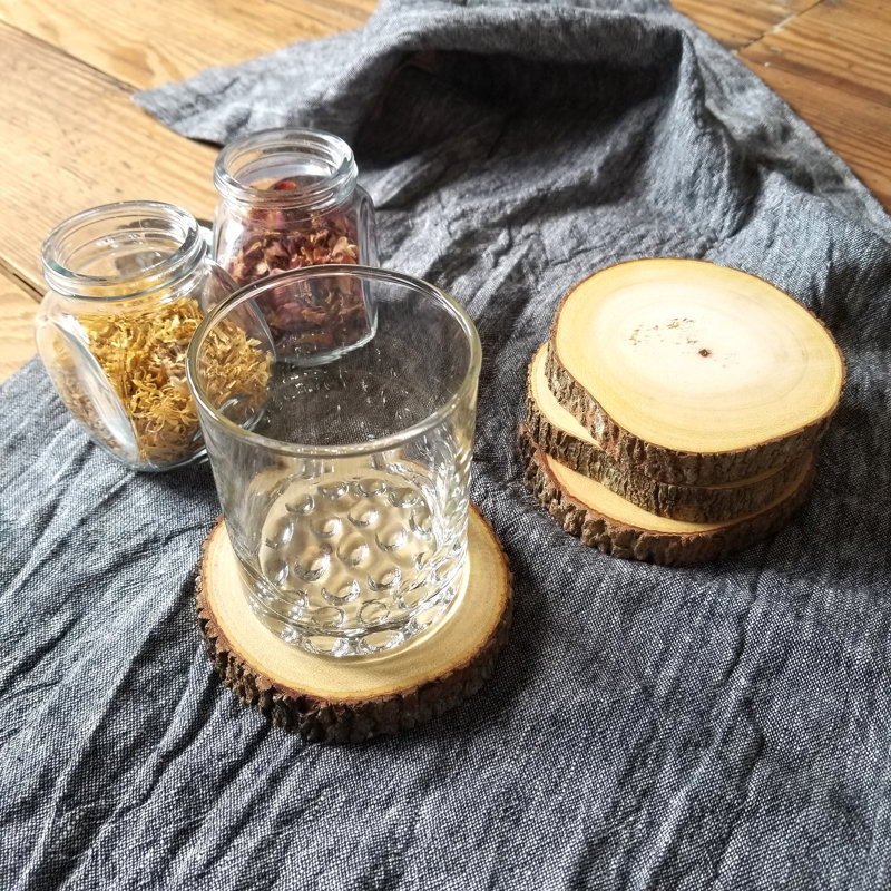 Ensemble de sous-verres d’acacia Jennette