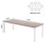 200cm W Metal Base Computer Desk-98154757-98154759
