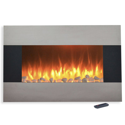 Rathburn Wall Mounted Electric Fireplace