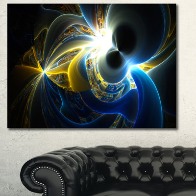 " Glowing Blue Yellow Plasma "
