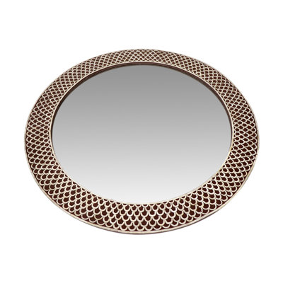 Miroir d'appoint mural rond