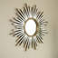 33'' Sunburst Art Mirror for Bathroom, Bedroom, Living Room, Entryway