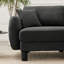 Canapé-lit modulaire convertible en forme de L à 4 places avec accoudoirs en forme de coquille distinctive, repose-pieds amovible et pieds cylindriques pour des espaces de vie polyvalents-105142323