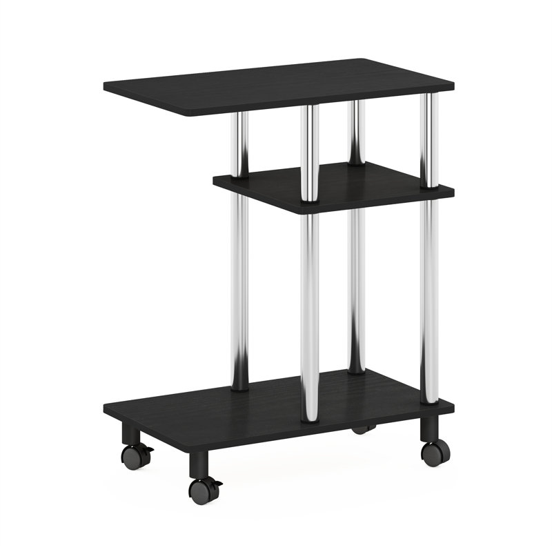 Elysant Plastic / Acrylic Bathroom Shelves, Americano/Stainless Steel