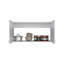 Armoire murale, deux tablettes, porte double