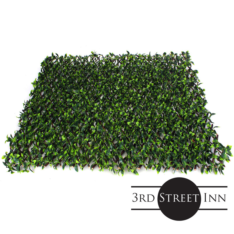 Expandable Green Artificial Gardenia Leaf Privacy Fence