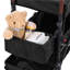 Poussette Wagon pour 2 enfants, poussette pliable à tirer avec poignée réglable, auvent amovible pour harnais, 4 roues avec freins, poussette tandem multifonctionnelle pour le camping - noir-125533402