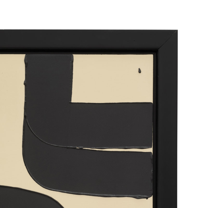 Curvy-Cross Roads Framed On Canvas Painting