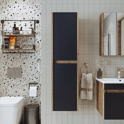 Ruarie Tall Bathroom Towel Storage Cabinet