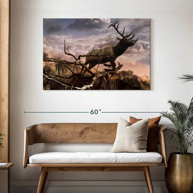 Brampt Elk Adventure, 30" H x 45" W