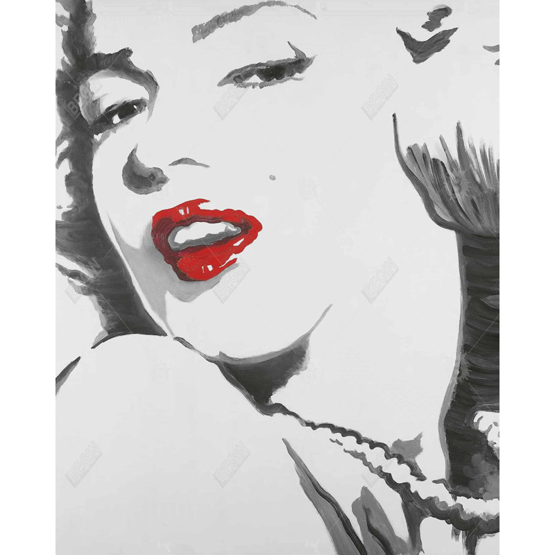 «Marilyn Monroe Outline Style» sur toile