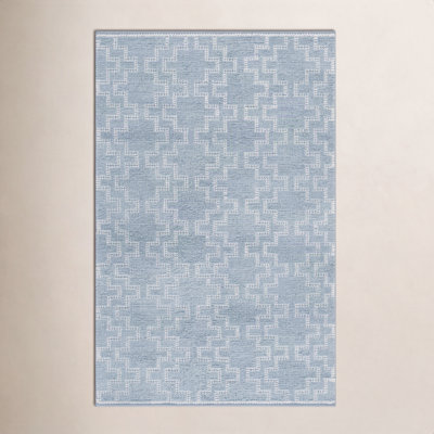Hand-Woven Geometric Outdoor Rug