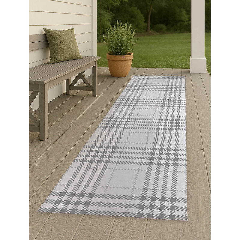 Tapis d'extérieur antidérapant Christopher, Tapis de couloir 2 pi 6 po x 8 pi
