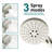 Topcraft Wall-Mounted 10-Inch Rain Shower System With Handheld Faucet，Brushed Nickel-123398874