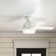 Dempsey Low Profile 44" 4 - Blade Indoor Flush Mount Small Room Ceiling Fan with Lights and Remote