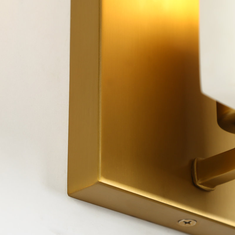 Appliques murales 1 lumière dorées contemporaines avec panneau en faux marbre