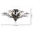 Newlyn 23.6" W 4-Light Antique Copper Tiered Semi Flush Mount 