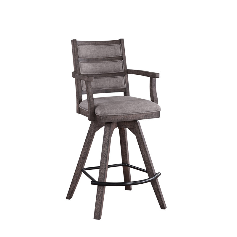 Tabouret de bar / de comptoir pivotant avec accoudoirs Delver, Tabouret de bar (siège d'une hauteur de 30 po)
