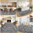 6x9 Waterproof Rug Pad Persian Style Camel 360g Pile Weight Pearl Velvet Washable Foldable Non-Shedding Living Room/Bedroom Light Grey-146940929