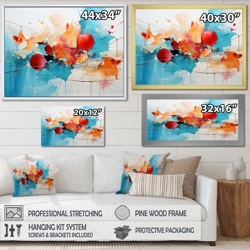 Collage symphonie II sur toile, Cadre photo noir, H 34 po x l 44 po x P 1,5 po