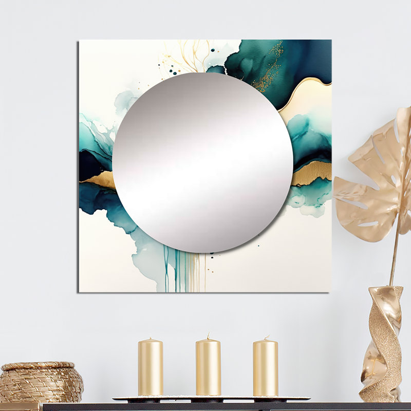 Mironica - Miroir carré moderne pour salle de bain, 23 po x 23 po
