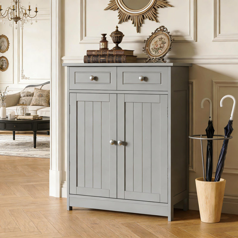 Armoire de rangement sur pied, Gris