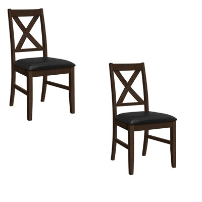 Chaise de salle à manger à dossier croisé