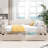 Upholstered Tufted Daybed with Two Drawers